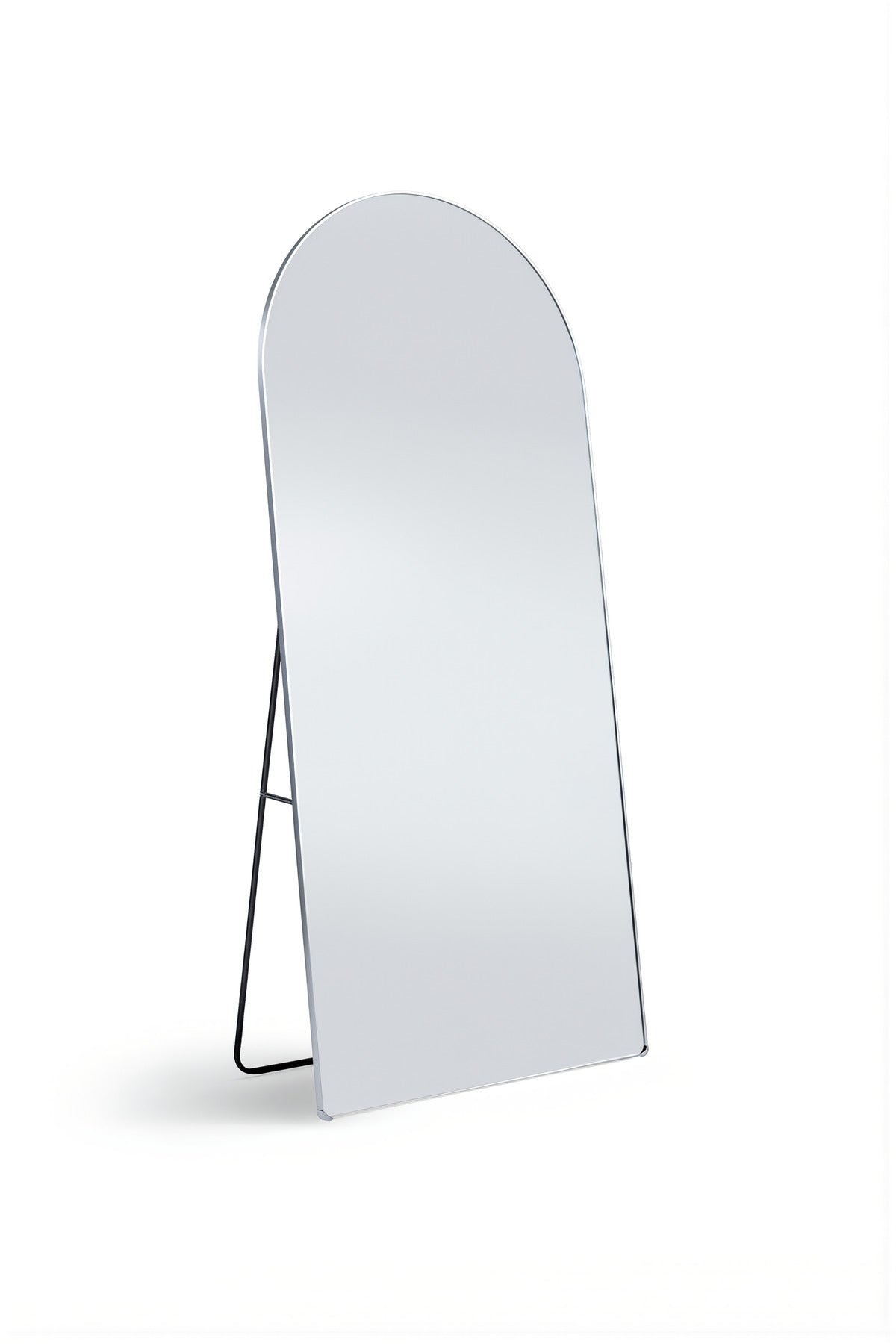 Modern Arched Stand Mirror Full Length Dressing Room Bedroom Decor Silver Glass 160x50cm Large