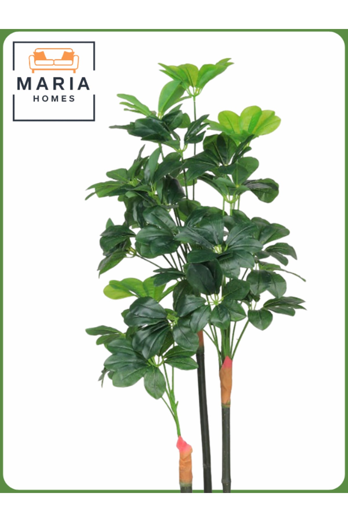 Artificial Schefflera Tree 150 cm Ð Decorative Indoor Plant with Gray Pot