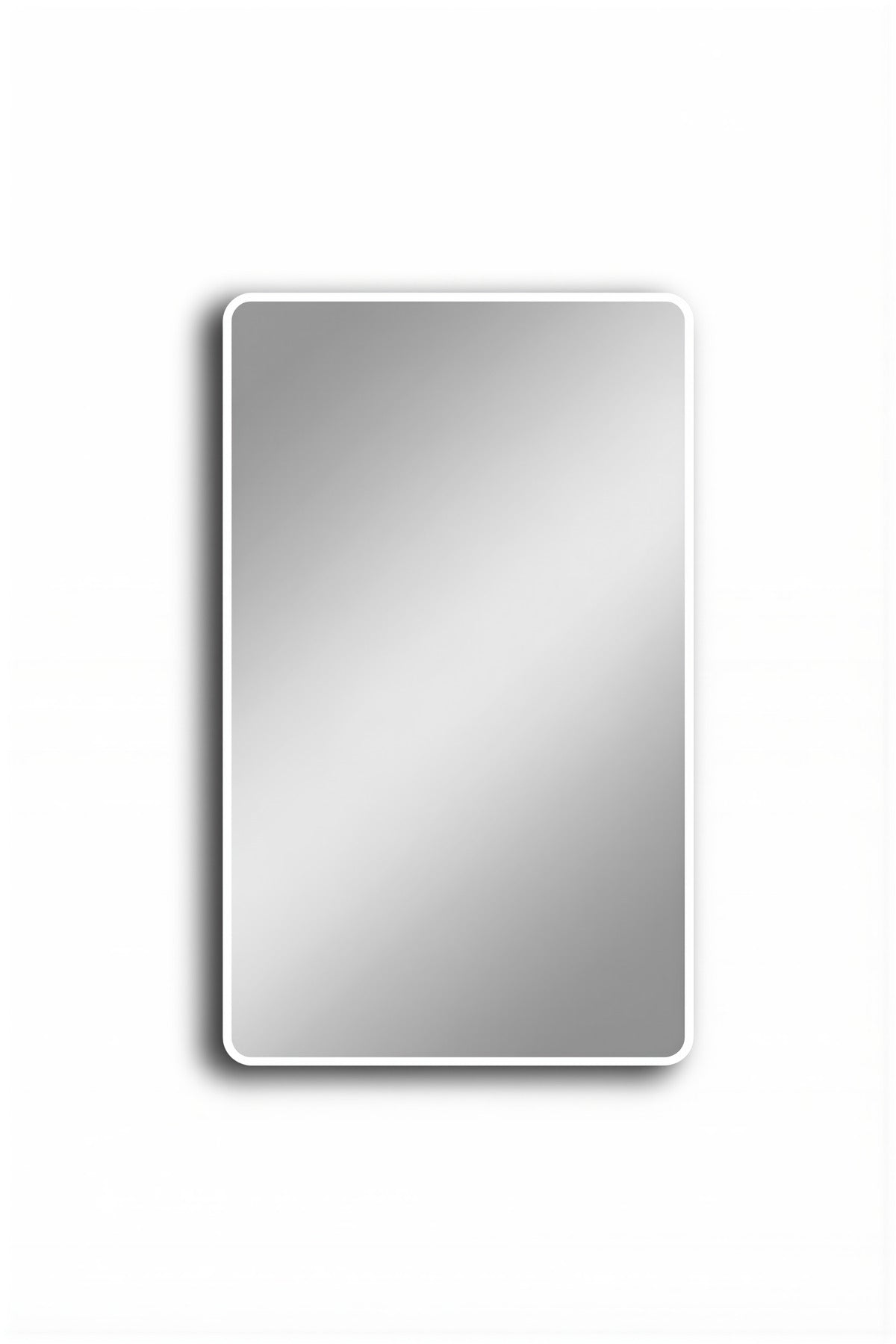 Wall Mounted White Frame Mirror for Bedroom, Bathroom & Living Room D≈Ωcor 140x70
