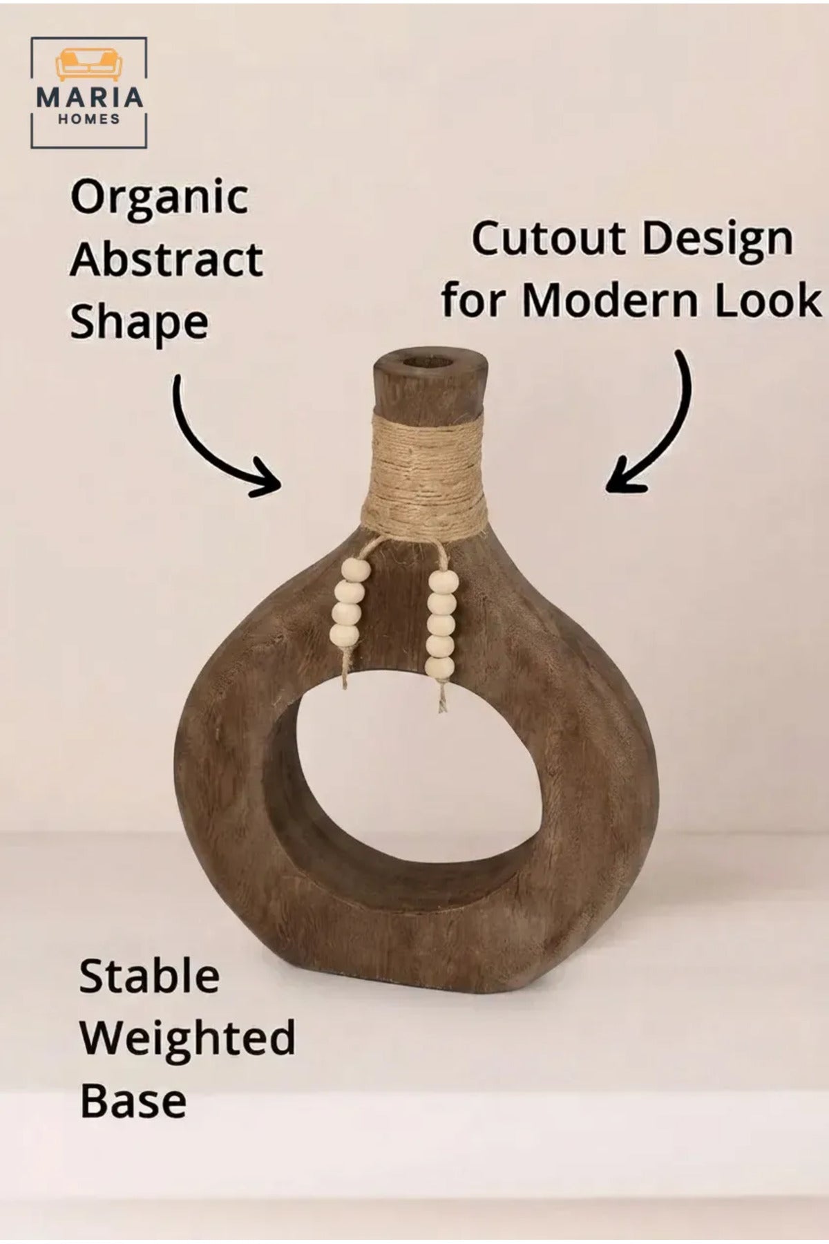 Modern Decorative Vase – Home Décor Accent for Living Room & Office