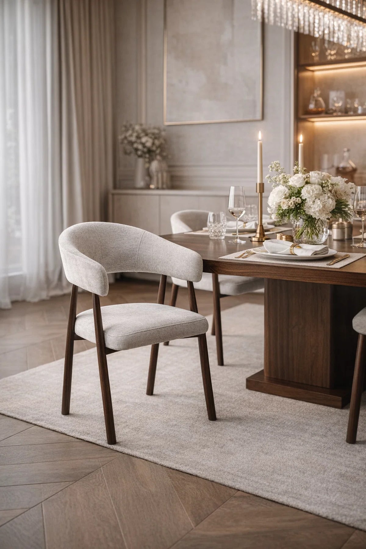 Yellow Fabric Arm Dining Chair 84x47x46cm Modern yellow fabric arm Kitchen