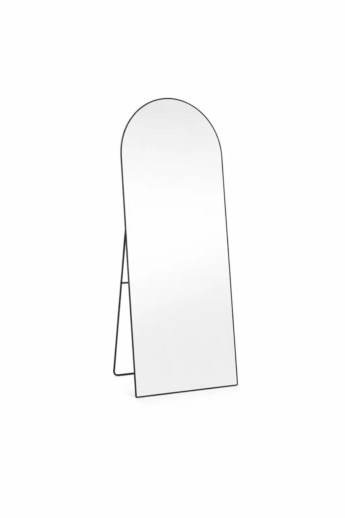 Black Arched Full Length Standing Mirror 60x180cm Modern Floor black arched full