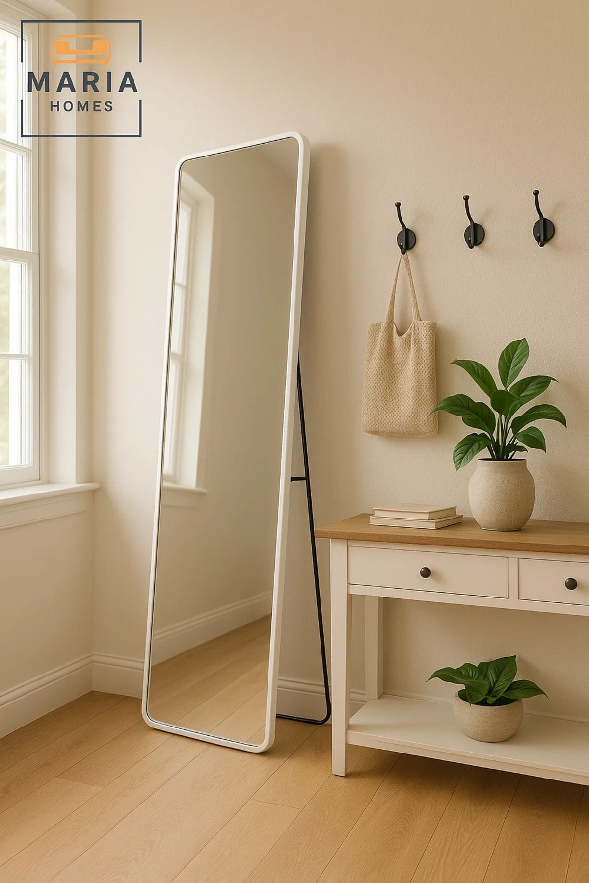 White Full Length Mirror Standing Modern Dressing Floor Mirror Home D≈Ωcor Wall Mounted 170_50