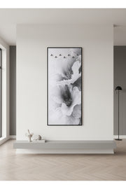 Large Floral Wall Art Panel with Hooks for Entryway and Living Room 180x80cm large