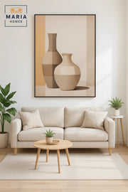 Modern Vase Wall Art Ð Textured Abstract Painting Ð Neutral Home Decor 150_100