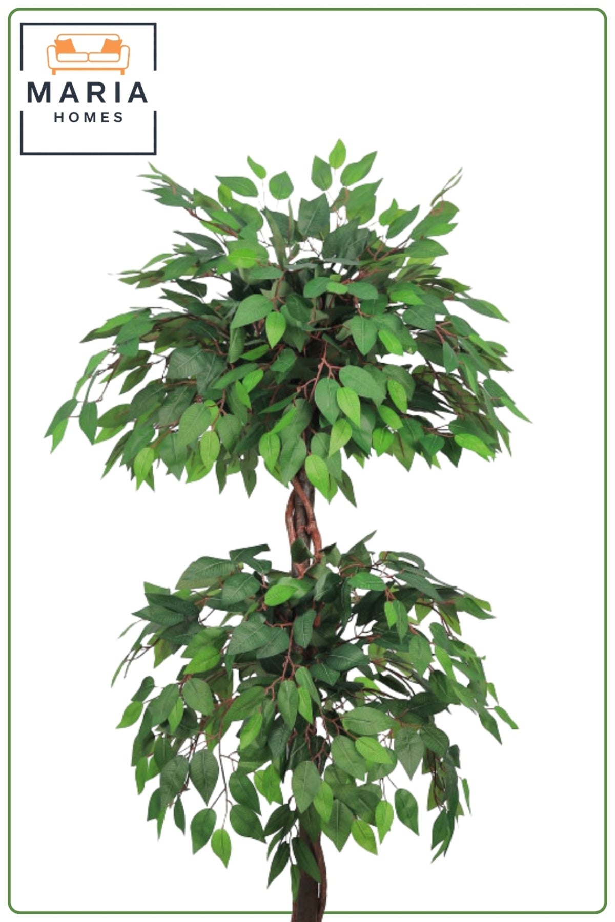 Artificial Ficus Tree 170 cm with Marble Design Pot – Luxury Indoor Decorative Plant
