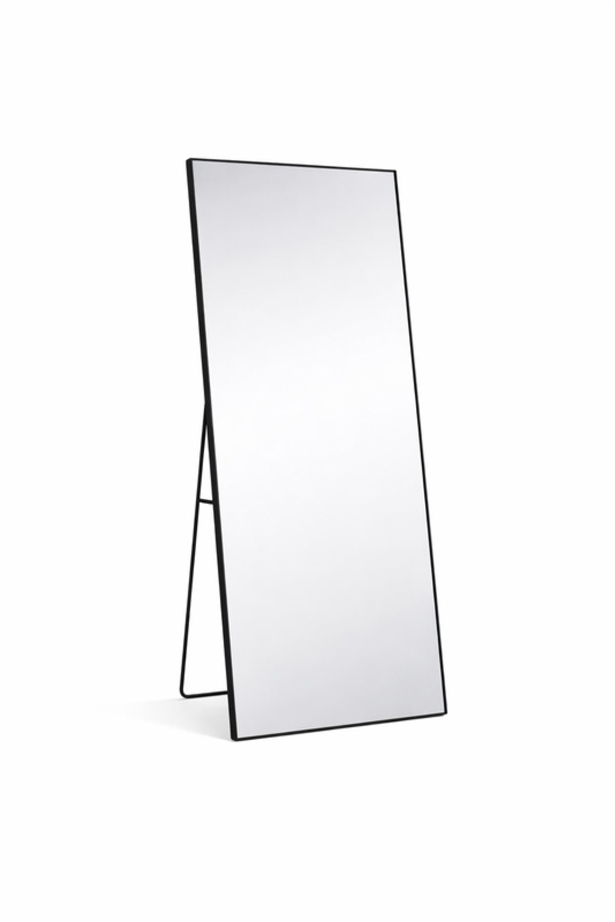Black Full Length Standing Mirror 70x180cm Modern Floor black full length