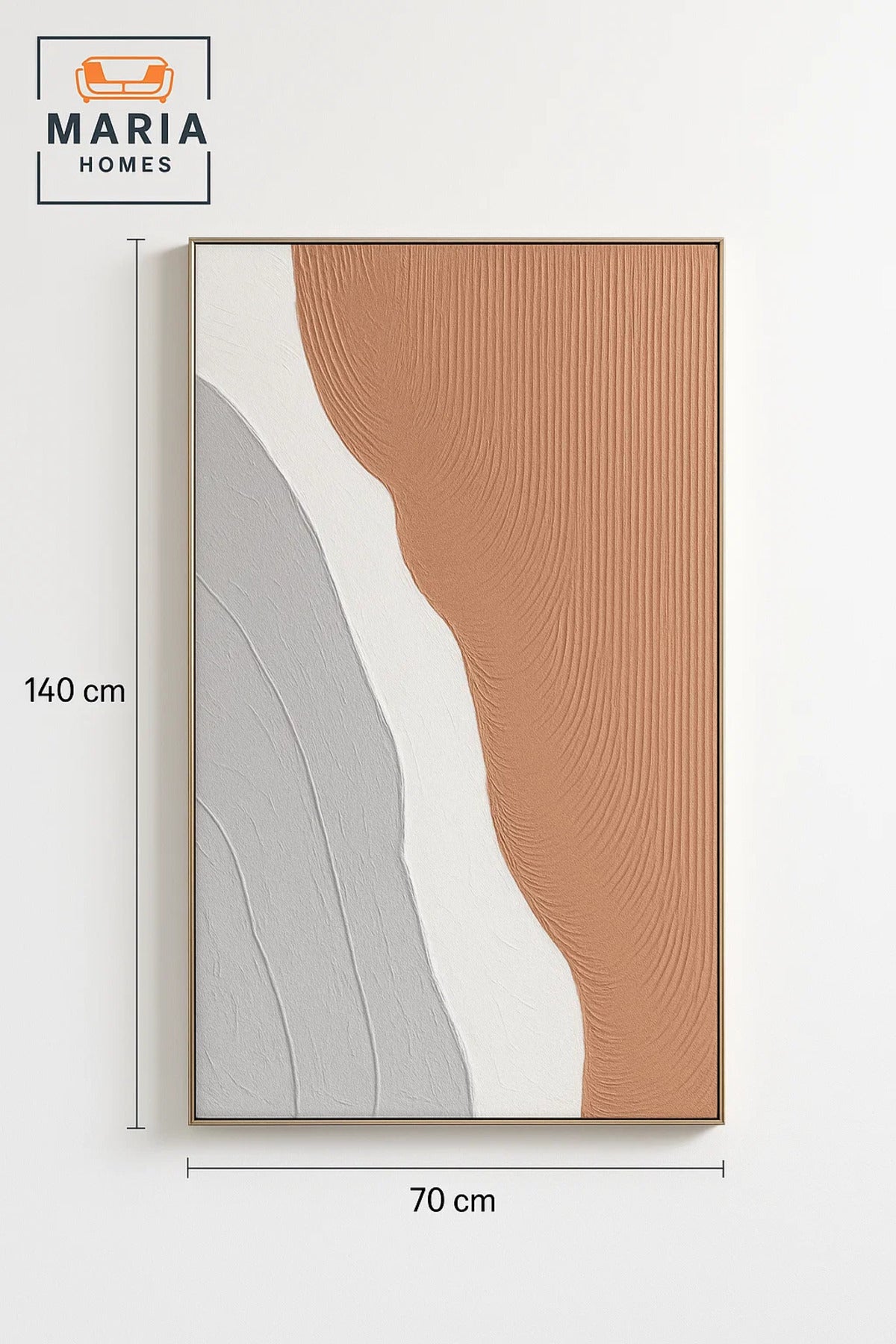 Modern Wall Art 140×70 – Abstract Frame & Luxury Wall Decor for Living Room
