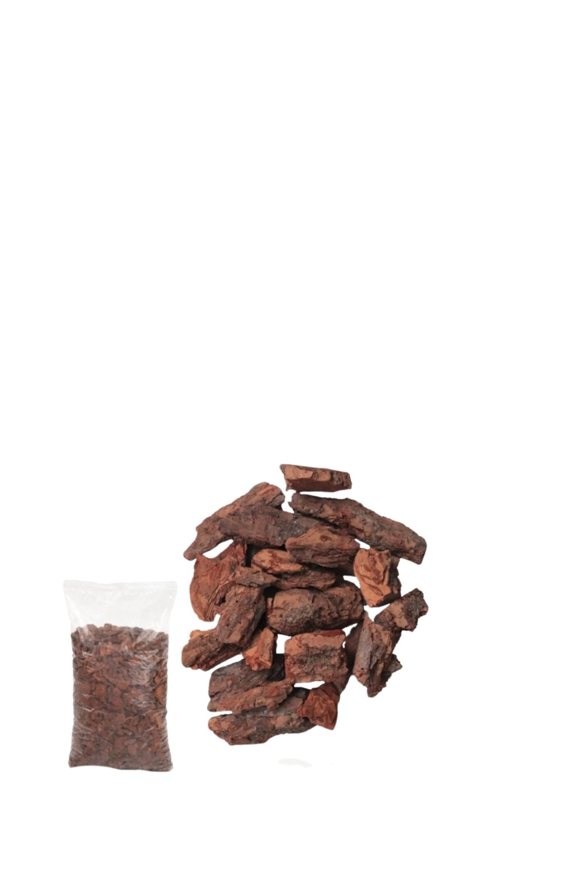 Brown Natural Wood Bark Chips for Planters, Garden Decoration & Landscaping