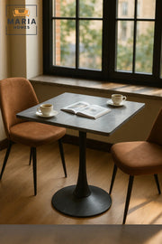 Rectangular Grey Dining Table √ê Modern Caf≈Ω, Restaurant, Office & Home Metal Furniture 70_70 cm