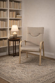 Beige Lounge Chair with Cushioned Seat √ê Comfortable and Stylish Seating