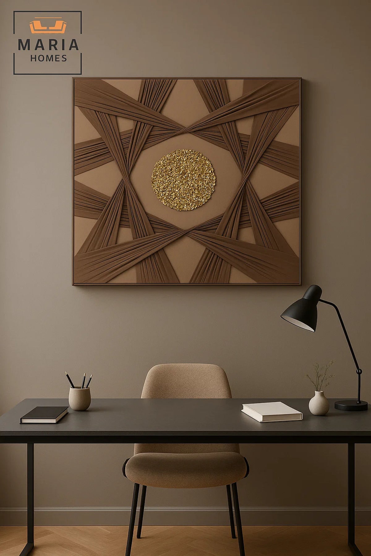 Modern Wall Art 100×100 – Abstract Frame & Luxury Wall Decor for Living Room
