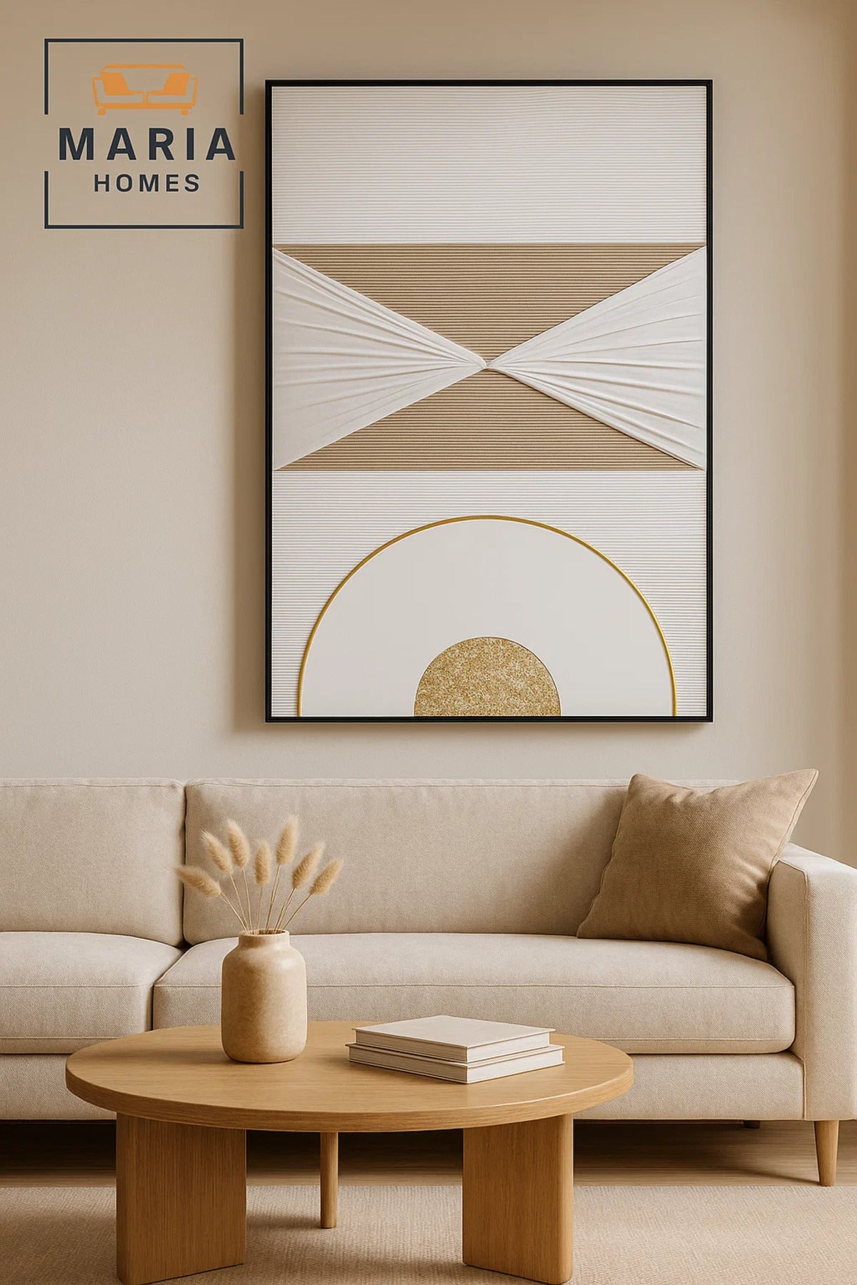 Geometric Textured Wall Art Modern Luxury Abstract Decor for Home & Office-100*150CM