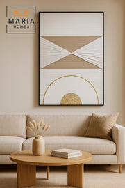 Geometric Textured Wall Art Modern Luxury Abstract Decor for Home & Office-100*150CM