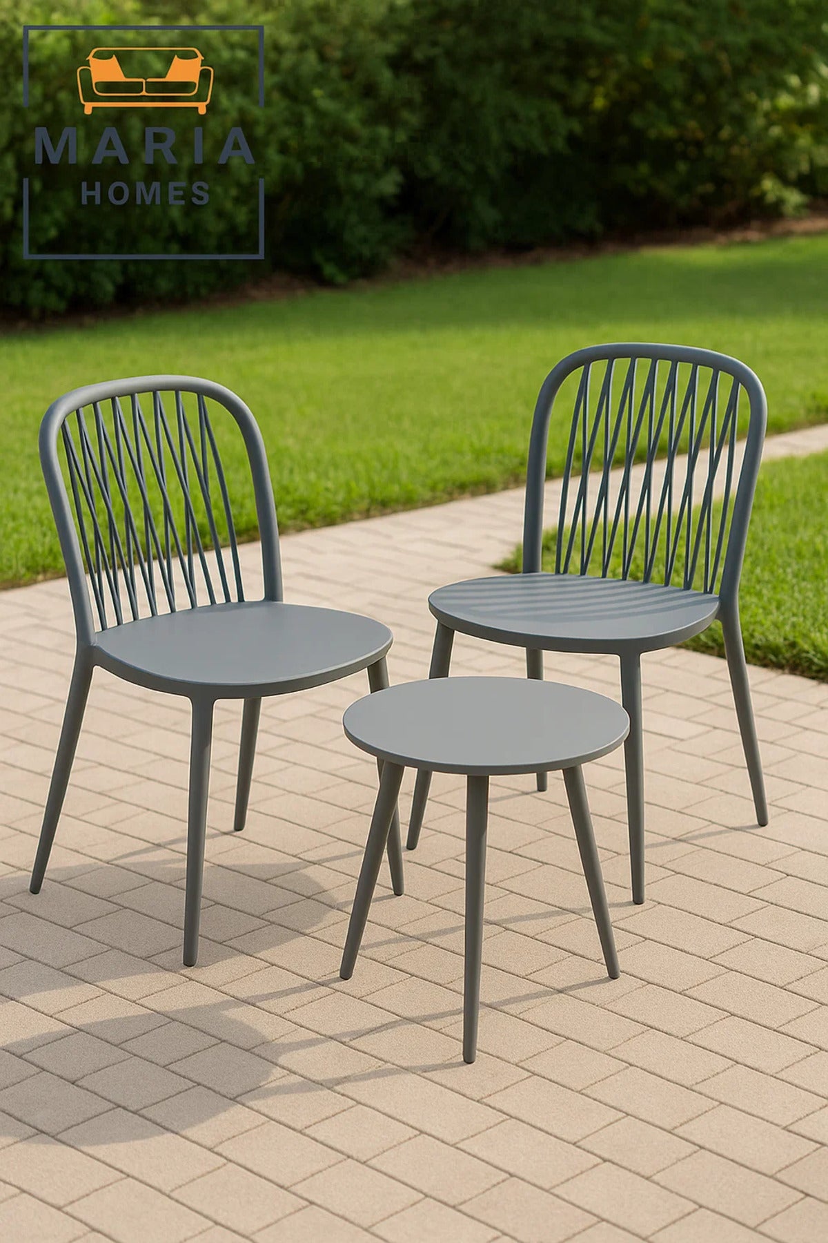 Grey Plastic Dining Chair with Spindle Back Ð Minimalist & Durable Design