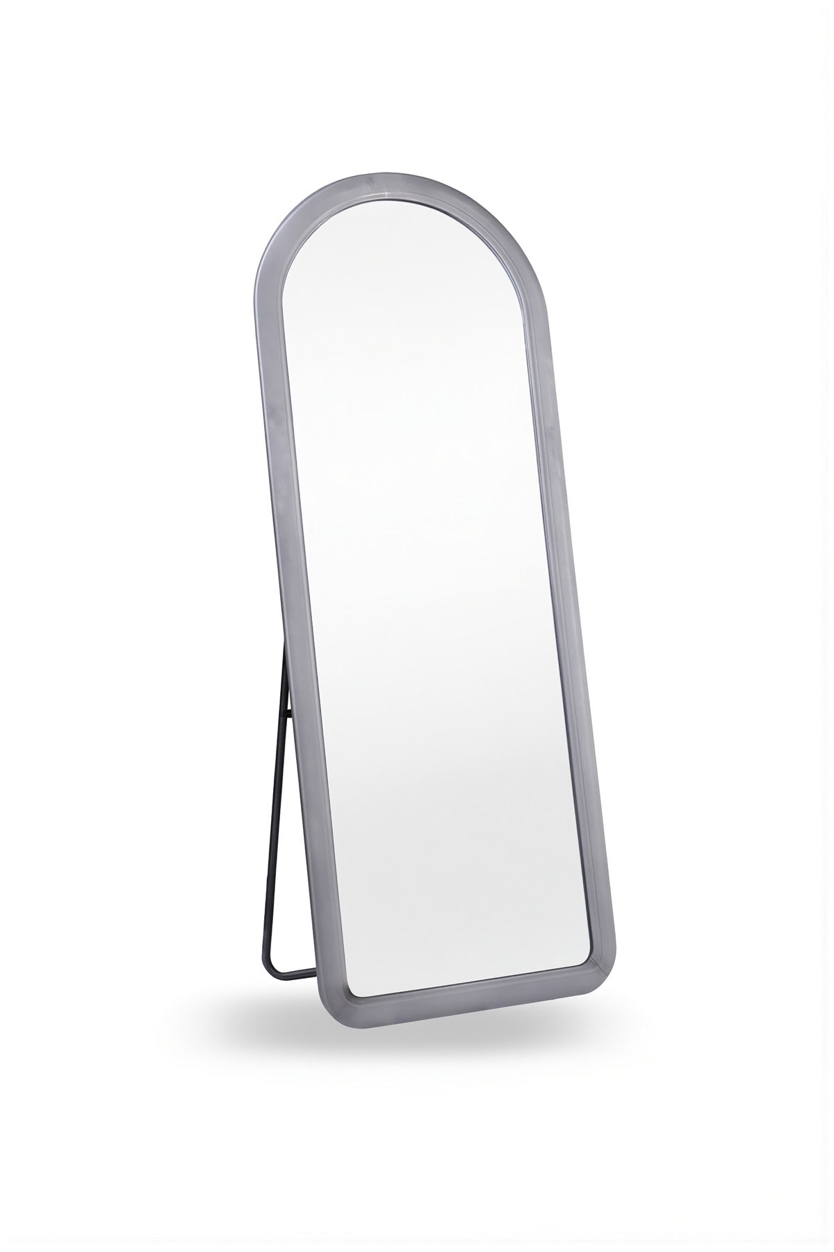 Premium Grey Arched Stand Mirror Full Body Reflection for Modern Home Interiors Size 160x60cm