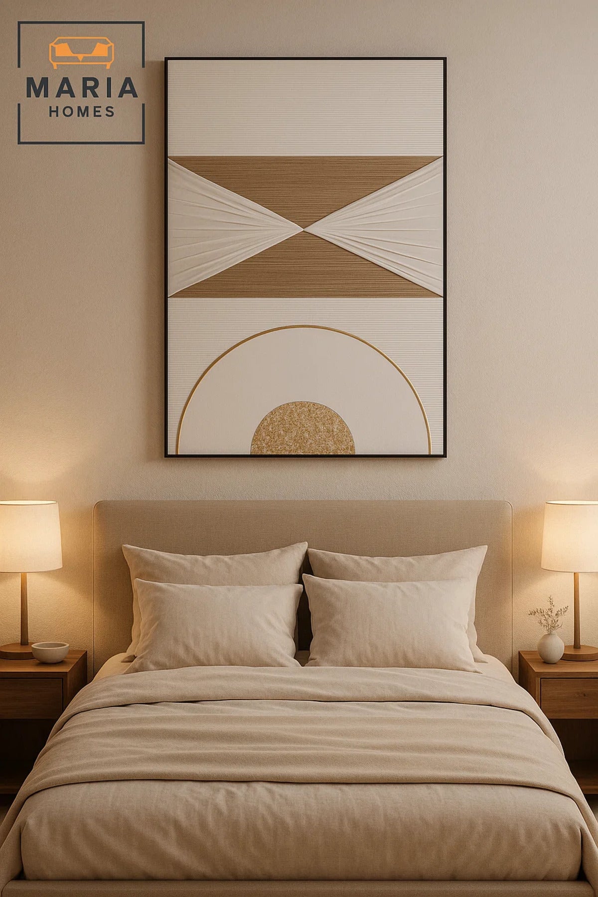 Geometric Textured Wall Art Modern Luxury Abstract Decor for Home & Office-100*150CM