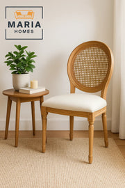 Vintage Rattan Back Dining Chair