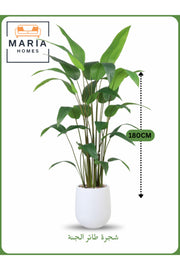 Artificial Bird of Paradise Tree 180 cm Ð Tall Indoor Plant with White Pot