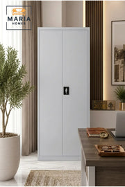 Steel Storage Cabinet with Locking Doors Ð Multi-Shelf Metal Office Storage Locker for Home, Office & Utility Room