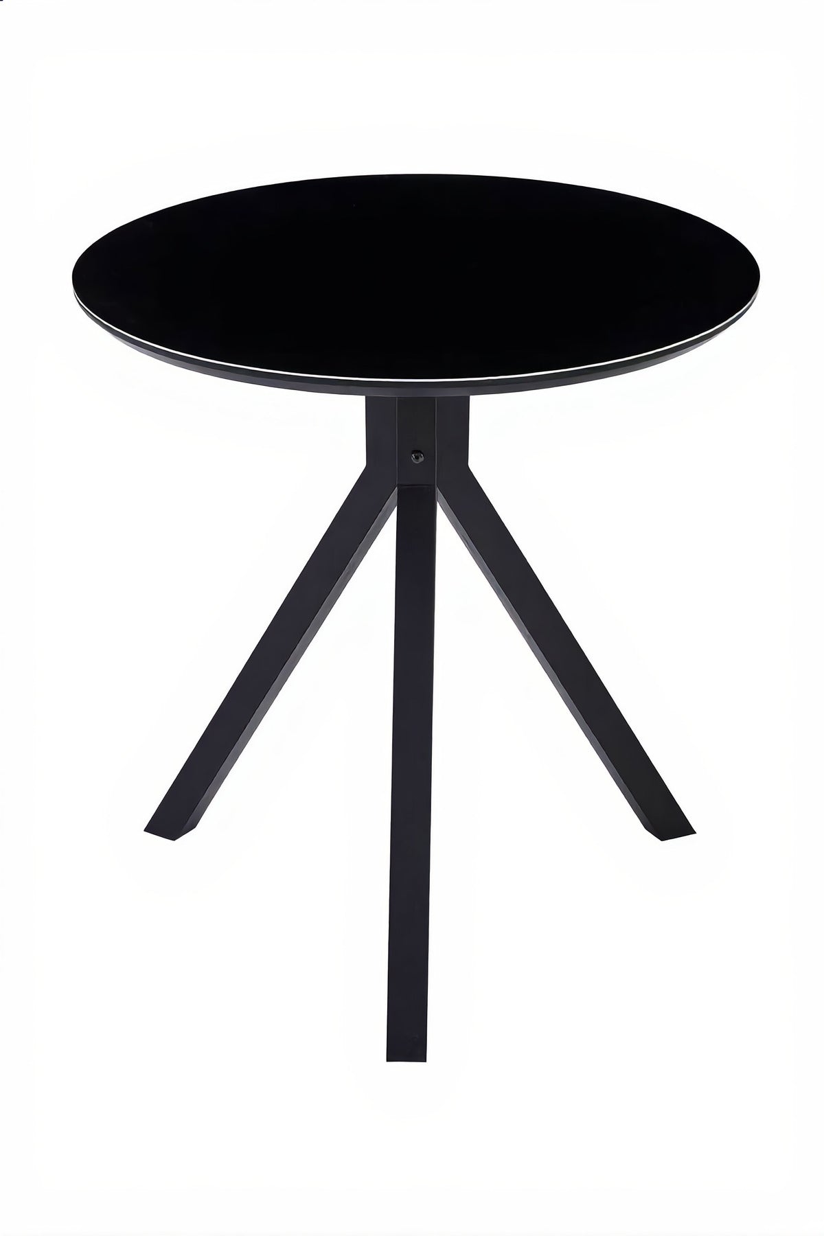 Round Black Dining Table √ê Modern Caf≈Ω, Restaurant, Office & Home Metal Furniture 70_70 cm
