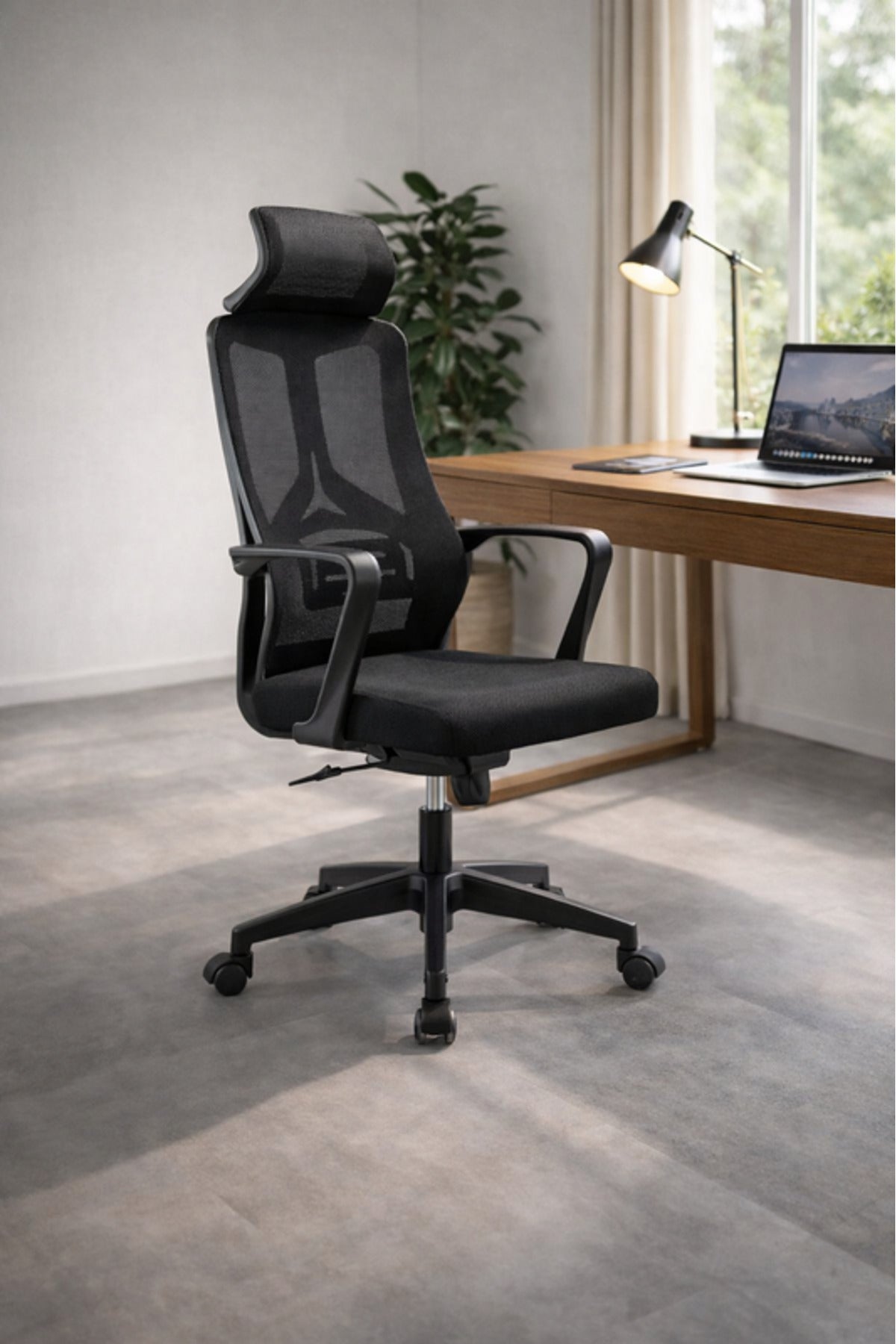 Ergonomic Black Office Chair with Adjustable Features ergonomic black office Work