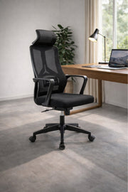 Ergonomic Black Office Chair with Adjustable Features ergonomic black office Work