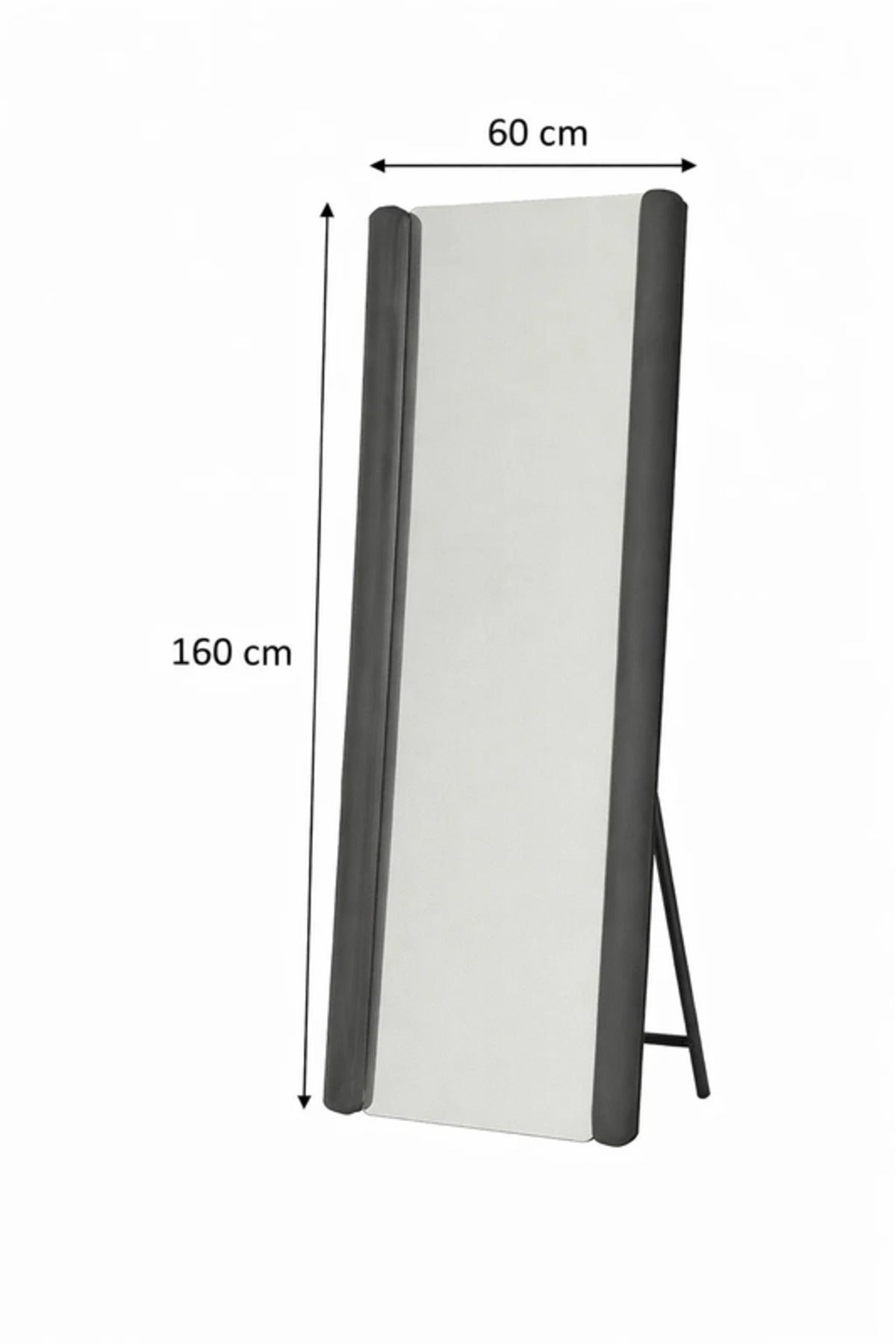 Black Frame Floor Mirror Full Length Standing Mirror for Bedroom Decor