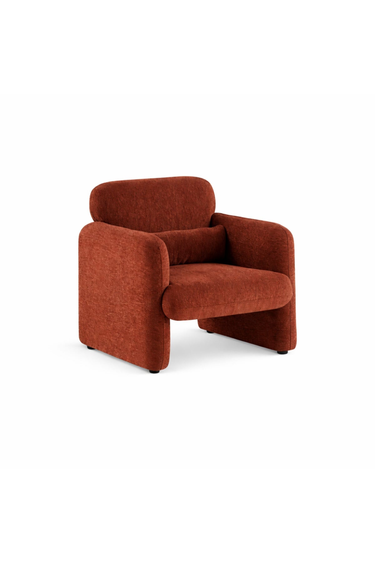 Dark Red Fabric Armchair Modern Living Room Lounge Chair dark red fabric BergÔøΩre