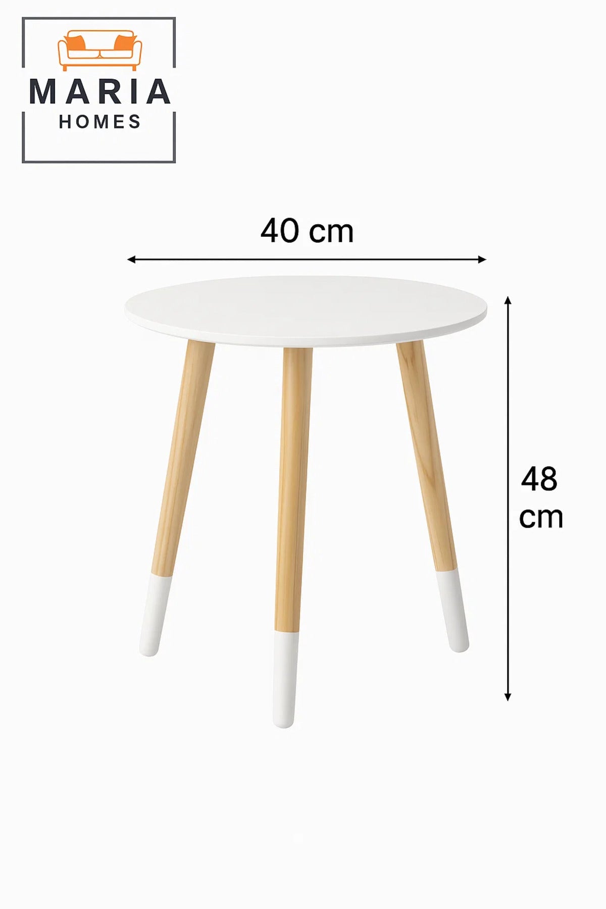 Glossy White Round Table with Pedestal Base Ð Sleek Minimalist Side Table