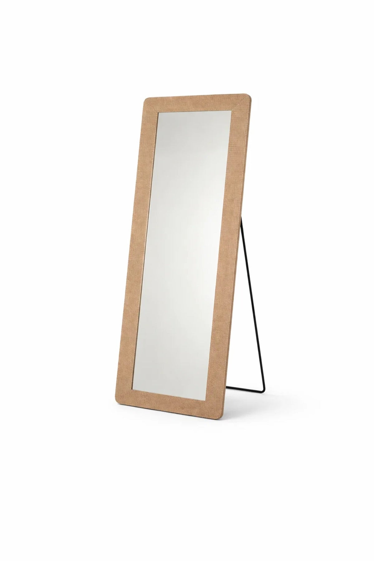 Full Length Standing Mirror Light Brown Frame 160x60cm for Bedroom