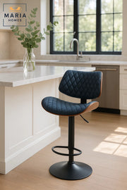 Modern Adjustable Bar Stool Chair for Kitchen Island & Home Bar √ê Swivel, Padded, Stylish Comfort