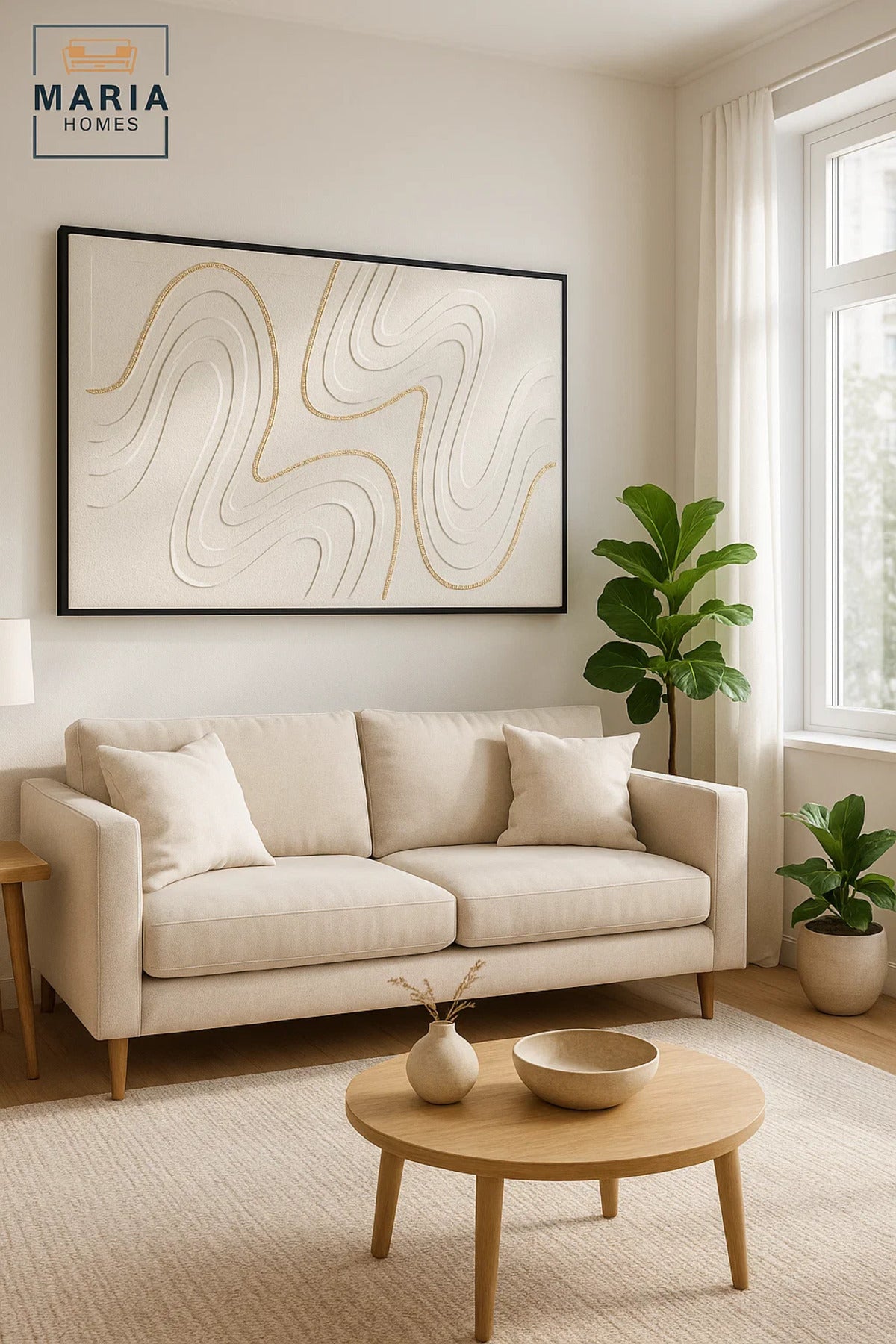 Modern Textured Wall Art 100_150 | Abstract Luxury DŽcor | Minimalist Canvas Design