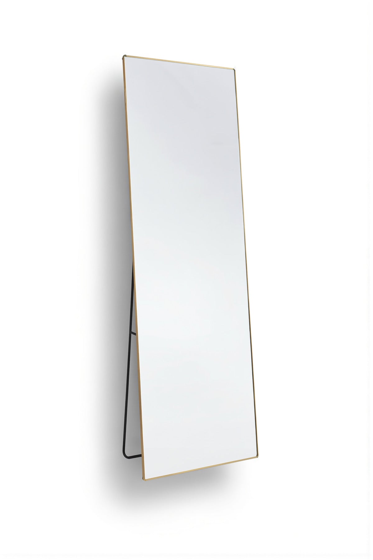 Modern Gold Full Length Standing Mirror 160x50cm Metal Frame Floor Mirror for Bedroom M29 Gold