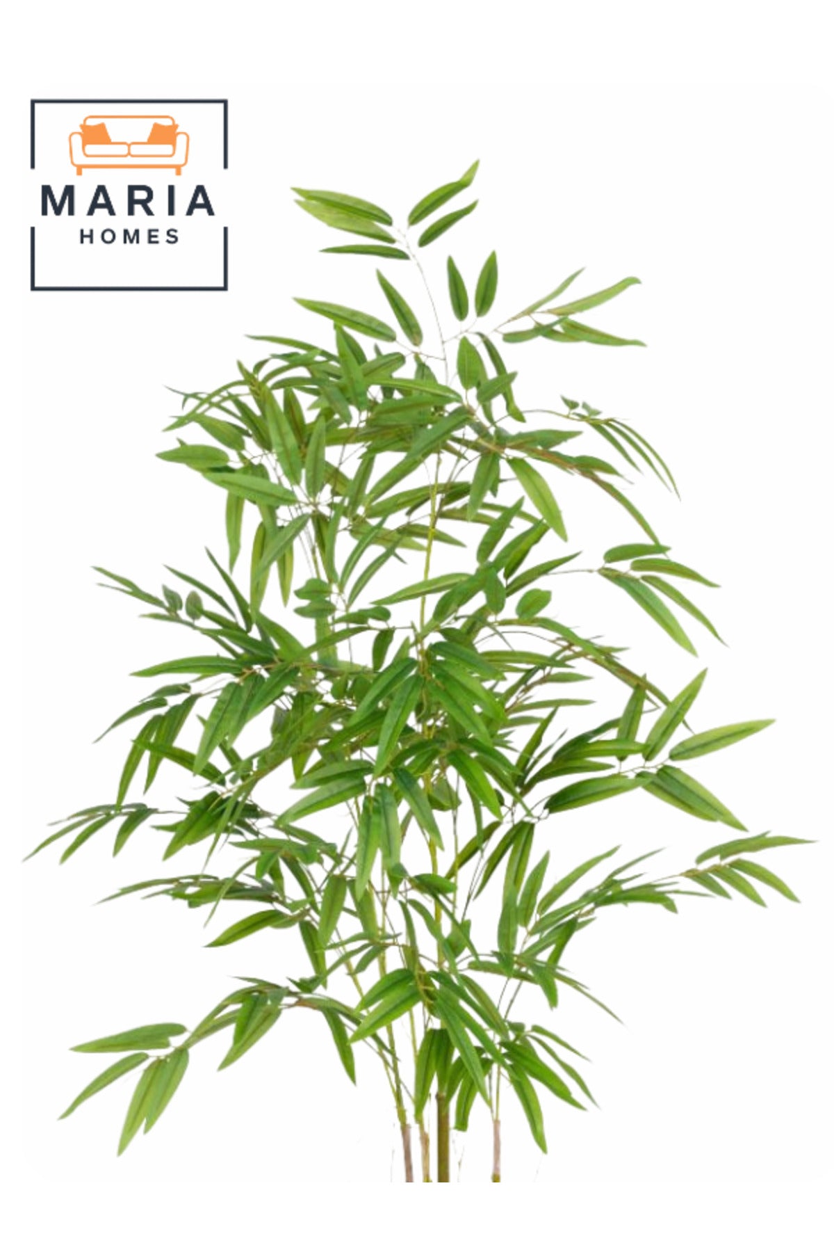 Artificial Bamboo Tree 120 cm – Decorative Green Plant with Woven Basket Pot for home & office