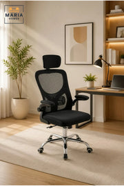 Executive Ergonomic Mesh Office Chair with Adjustable Headrest, Lumbar Support and Adjustable Armrests