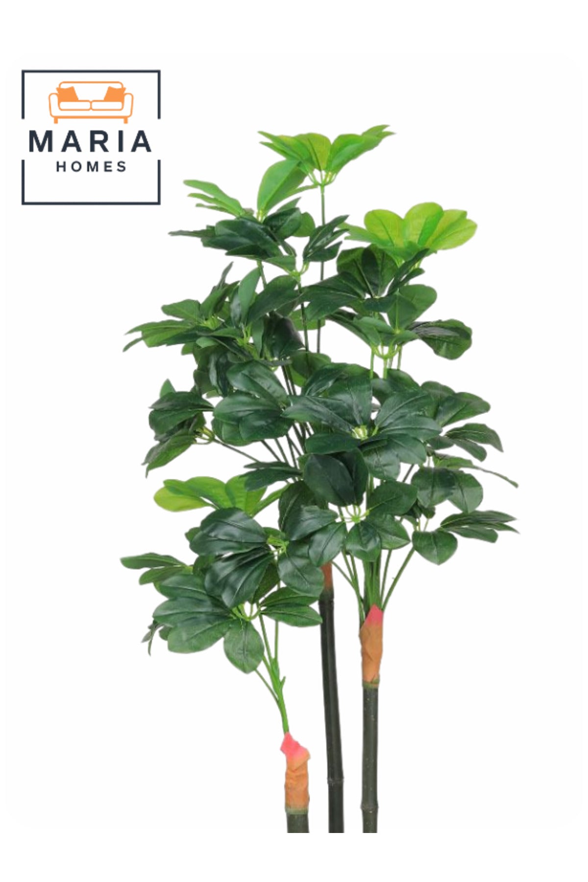 Artificial Schefflera Tree 155 cm Ð Indoor Decorative Plant with Black Pot, 3 Branches