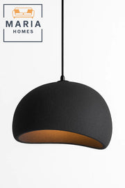 Matte Black Dome Pendant Light