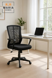 Ergonomic Black Office Chair with Mesh Back Ð Swivel, Adjustable Height & Lumbar Support