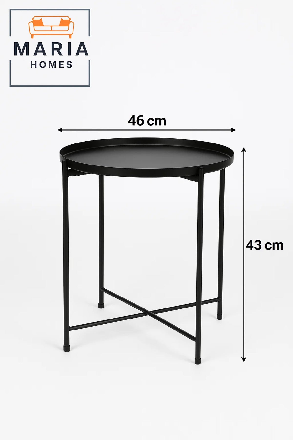 Modern Black Metal Round Table Ð Minimalist Pedestal Base Design