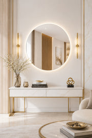 Modern Round Wall Mirror √ê Frameless Minimalist Decorative (80 _ 80 CM) modern round