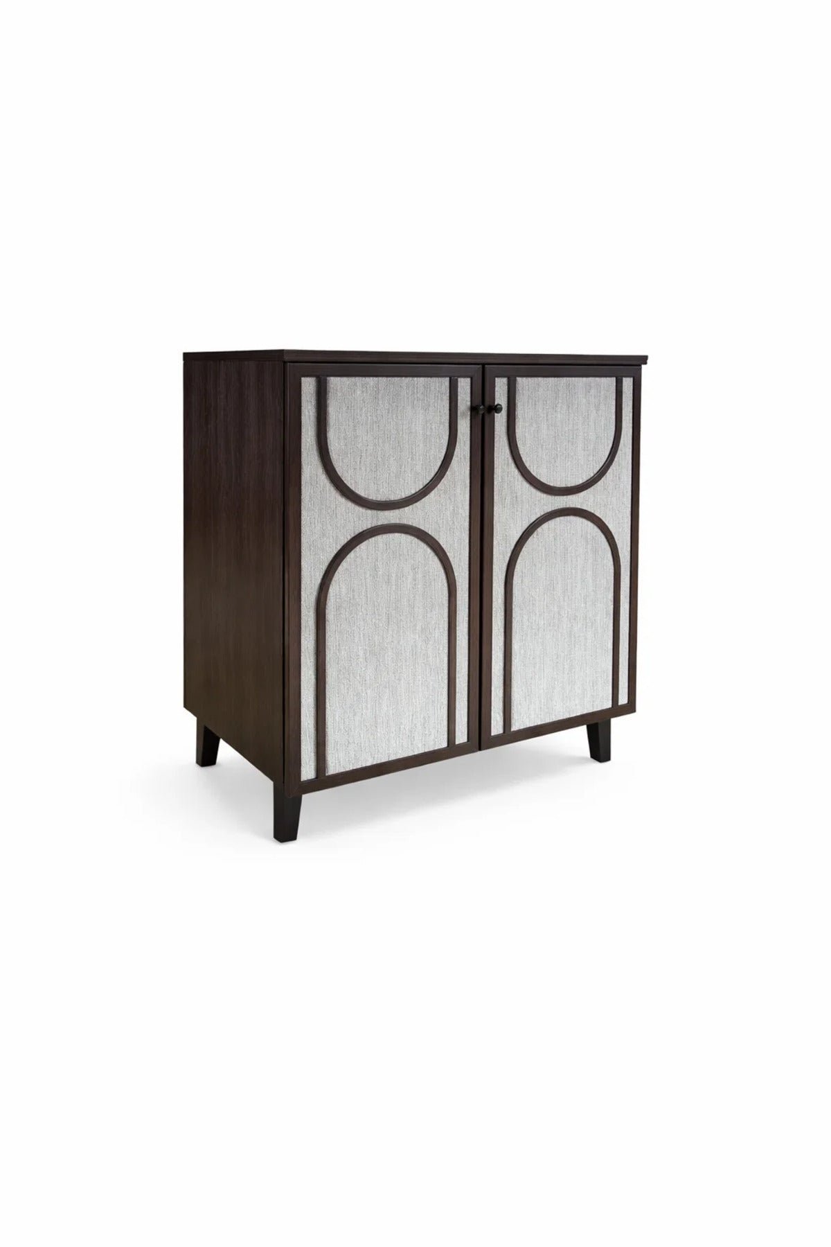Modern Malaysian Shoe Cabinet 2-Door Storage Organizer Brown Grey Entrance Hallway Stand 80cm