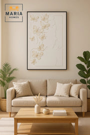 Modern 3D Wall Art Ð Woman Silhouette Decorative Panel with Butterflies 120_80 cm