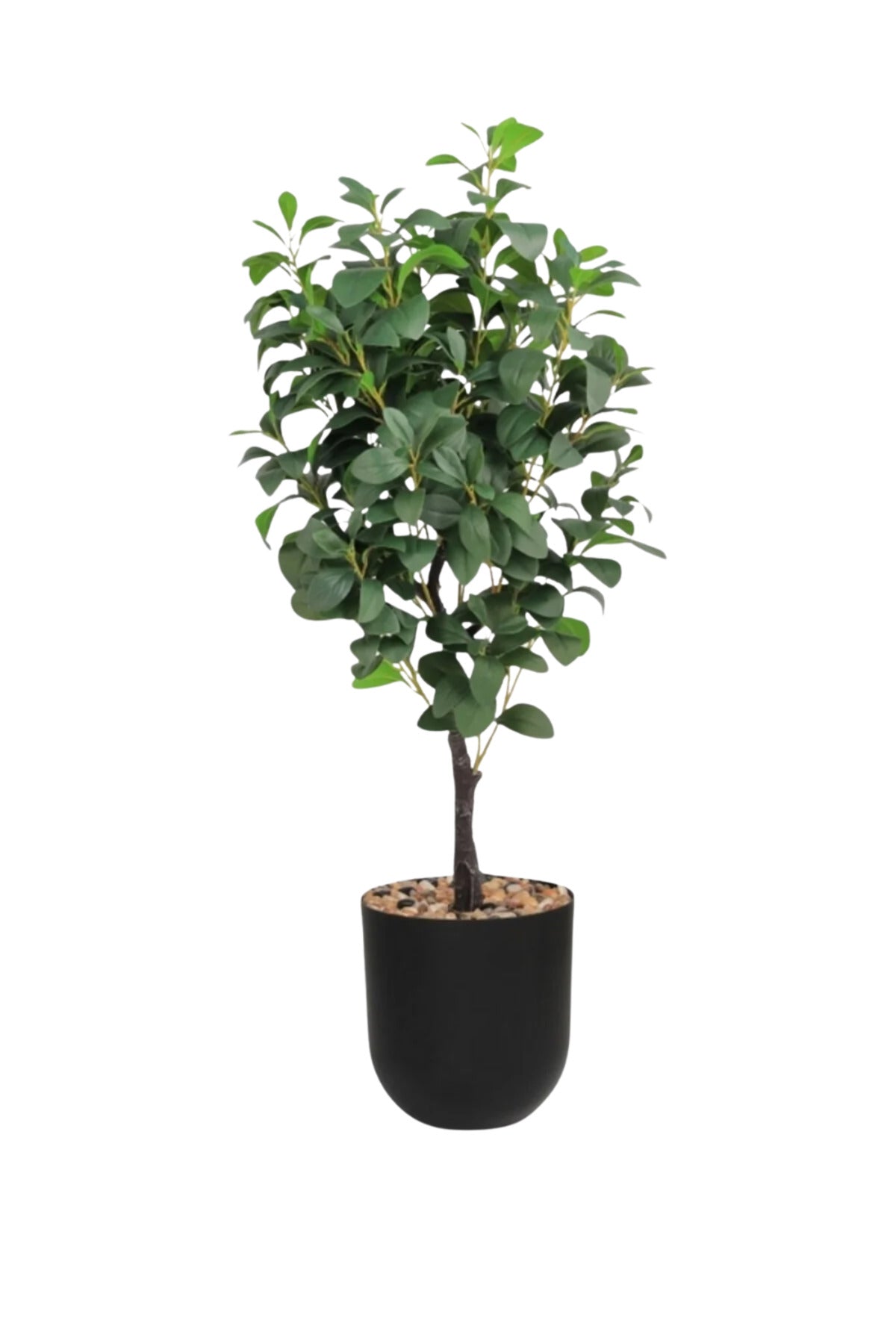 Artificial Lemon Tree 115 cm – Indoor Decorative Plant with Black Pot