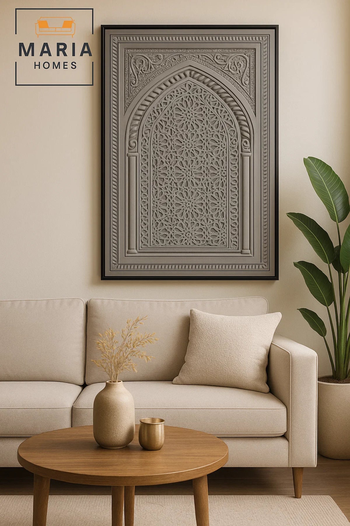 Modern Wall Art 120_80 √ê Luxury Islamic Wall Decor & Abstract Frame for Living Room