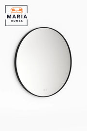 Round Wall Mirror Black Frame-size 100cm