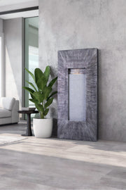 Artificial Rectangular Wall Waterfall Fountain 105cm Indoor Decorative Fiber Water Feature