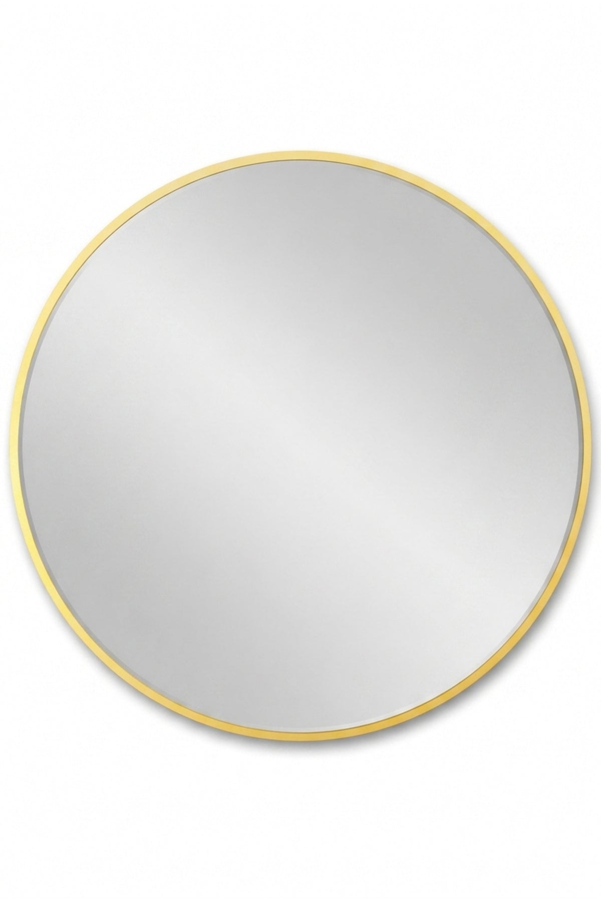 Round Wall Mirror with Gold Metal Frame √ê Modern Decorative Hanging Mirror for Living Room, Bedroom & Entryway