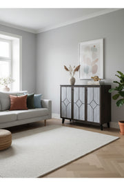 Modern BROWN.G Sideboard with Geometric Panel Doors & Storage