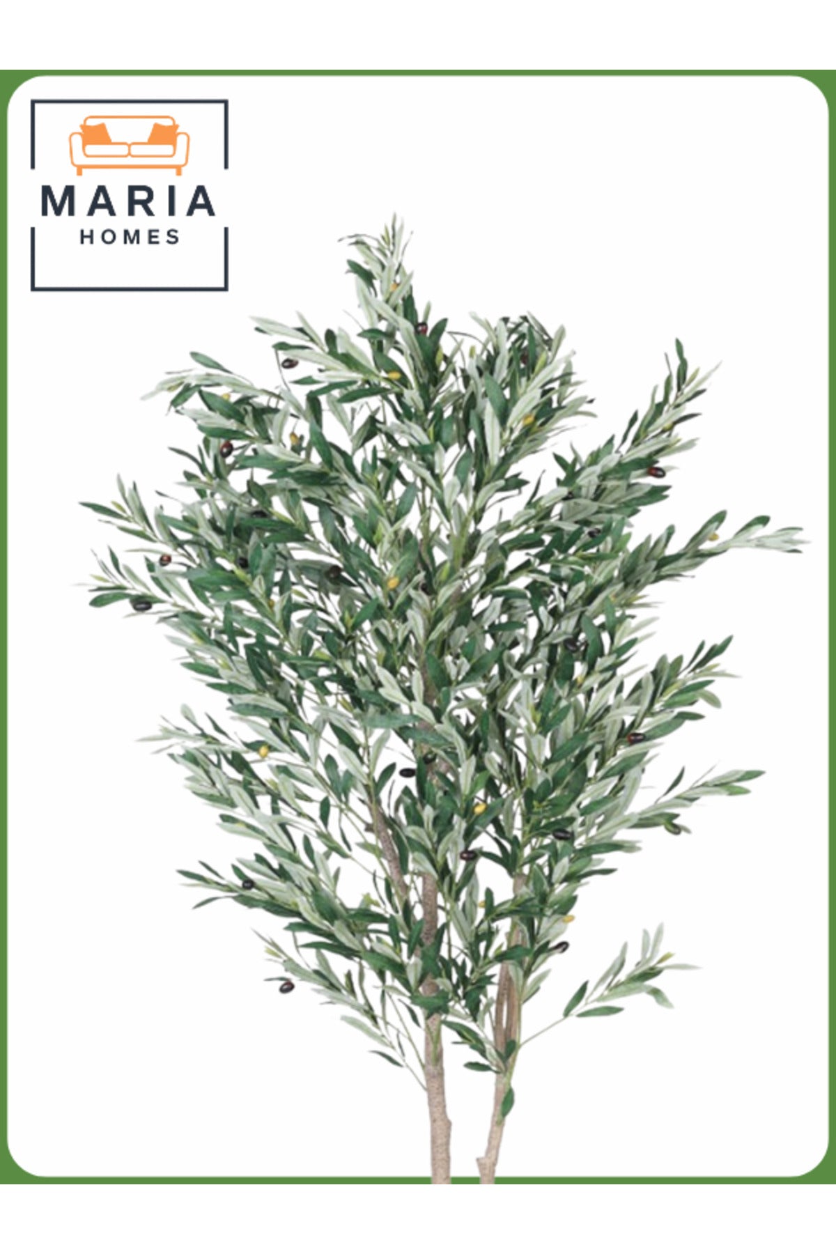 Artificial Olive Tree 210 cm Ð Tall Decorative Indoor Tree with Beige Pot